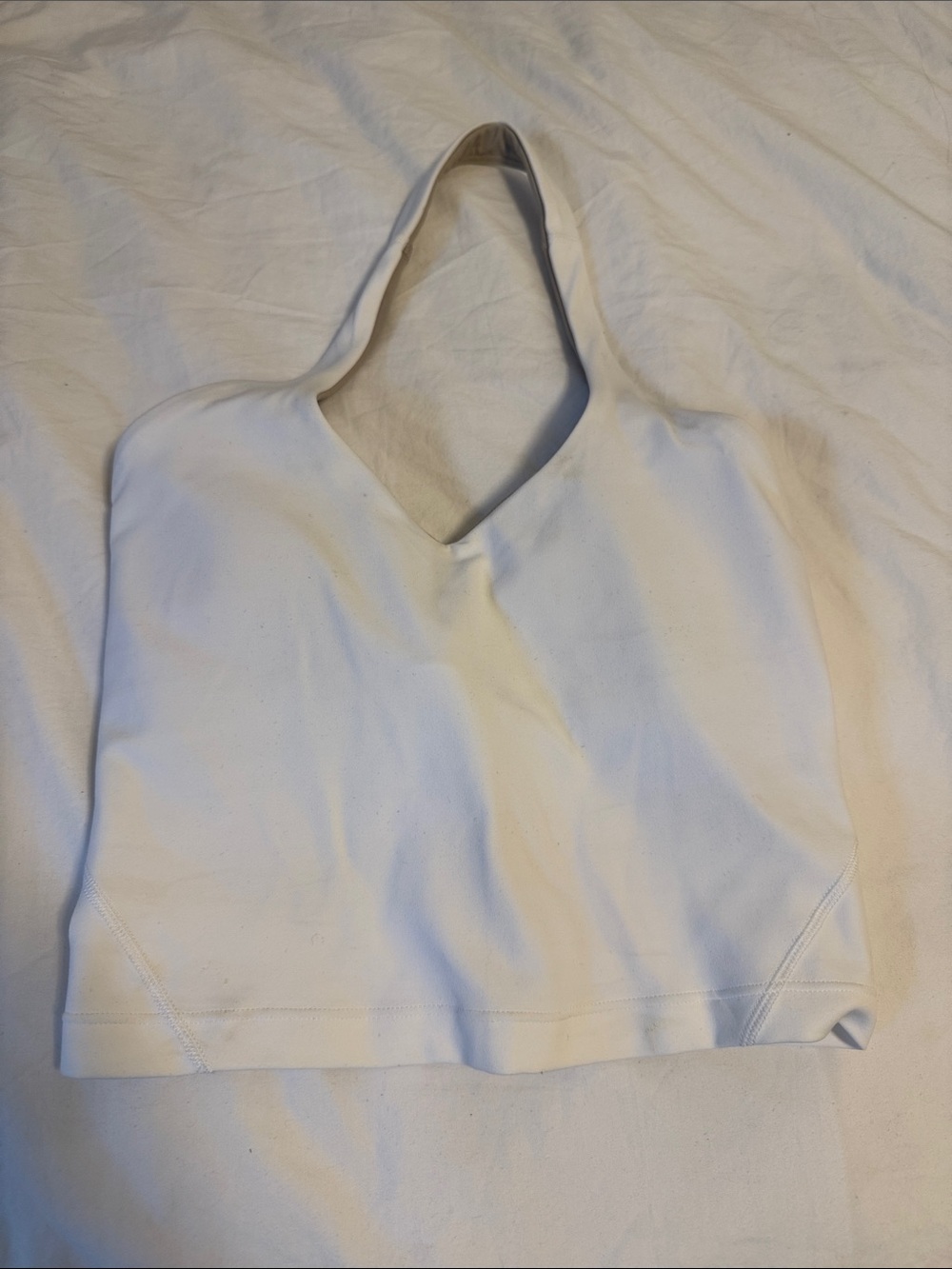 lululemon NWOT Align Halter Crop Top White size 0